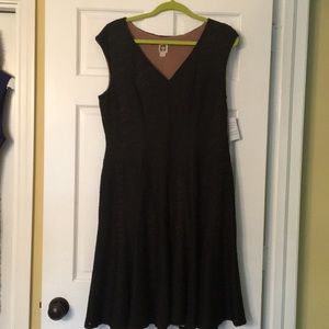 New Anne Klein dress black and nude